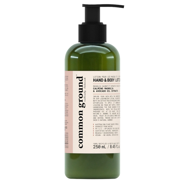 Common Ground Natural  Hand and Body Lotion